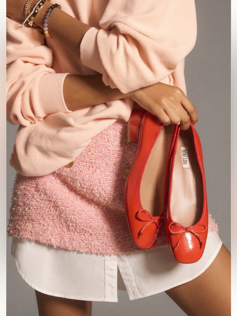 New without box Bibi Lou Heeled ballet shoes flats